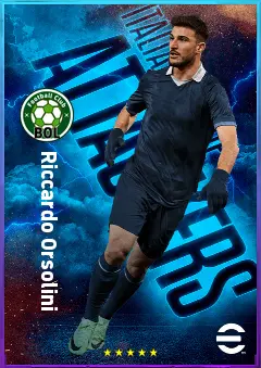 Riccardo Orsolini eFootball 2026 player card, 81 OVR RWF