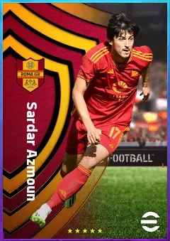 Sardar Azmoun eFootball 2026 player card, 81 OVR CF