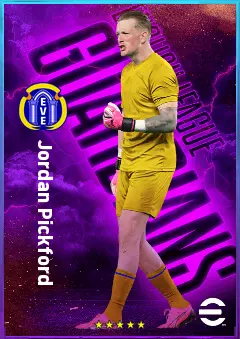 Jordan Pickford eFootball 2026 player card, 82 OVR GK