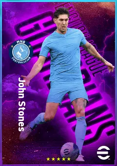 John Stones eFootball 2026 player card, 83 OVR CB