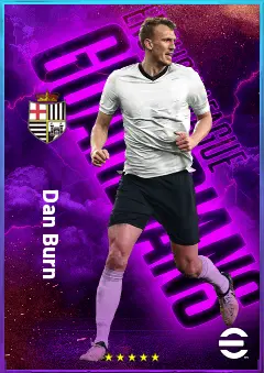Dan Burn eFootball 2026 player card, 80 OVR LB