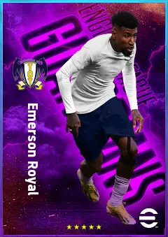 Emerson Royal eFootball 2026 player card, 81 OVR RB