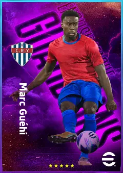 Marc Guéhi eFootball 2026 player card, 83 OVR CB