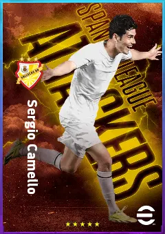 Sergio Camello eFootball 2026 player card, 81 OVR CF
