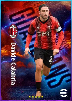 Davide Calabria eFootball 2026 player card, 81 OVR RB