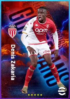 Denis Zakaria eFootball 2026 player card, 81 OVR DMF
