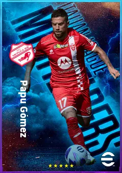 Papu Gómez eFootball 2026 player card, 81 OVR AMF