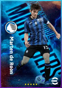 Marten de Roon eFootball 2026 player card, 81 OVR DMF