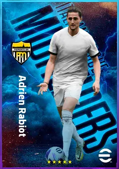 Adrien Rabiot eFootball 2026 player card, 82 OVR CMF