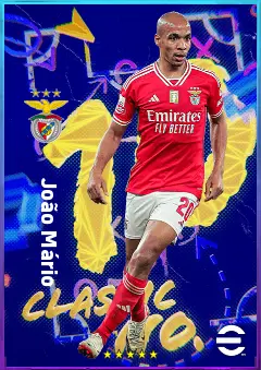 João Mário eFootball 2026 player card, 80 OVR AMF