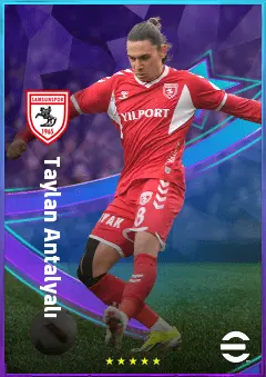 Taylan Antalyalı eFootball 2026 player card, 78 OVR CMF