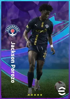 Jackson Porozo eFootball 2026 player card, 79 OVR CB