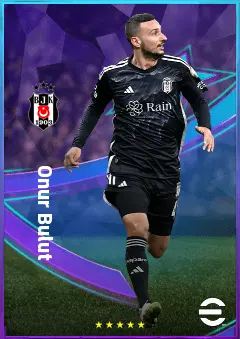 Onur Bulut eFootball 2026 player card, 77 OVR RB