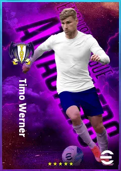 Timo Werner eFootball 2026 player card, 81 OVR CF