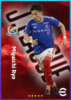 Miyaichi Ryo eFootball 2026 player card, 76 OVR LWF
