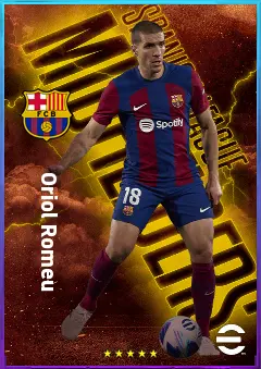 Oriol Romeu eFootball 2026 player card, 81 OVR DMF