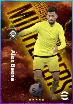 Álex Baena eFootball 2026 player card, 82 OVR AMF