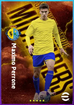Maximo Perrone eFootball 2026 player card, 81 OVR DMF