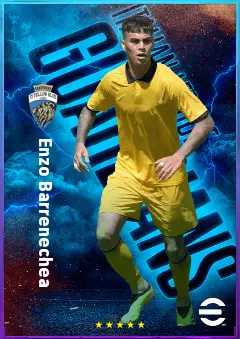 Enzo Barrenechea eFootball 2026 player card, 80 OVR DMF