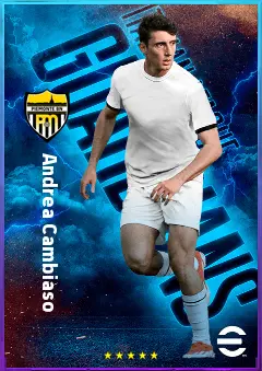 Andrea Cambiaso eFootball 2026 player card, 80 OVR LB
