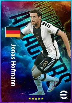 Jonas Hofmann eFootball 2026 player card, 81 OVR RWF