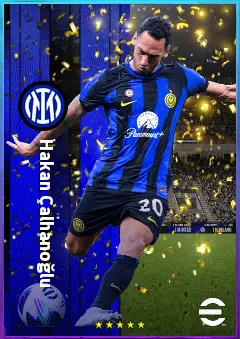 Hakan Çalhanoğlu eFootball 2026 player card, 83 OVR CMF