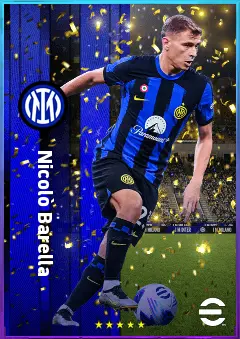 Nicolò Barella eFootball 2026 player card, 84 OVR CMF