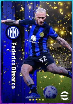 Federico Dimarco eFootball 2026 player card, 83 OVR LB