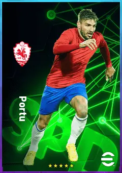 Portu eFootball 2026 player card, 78 OVR AMF