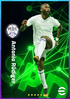Antonio Rüdiger eFootball 2026 player card, 84 OVR CB