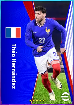 Théo Hernández eFootball 2026 player card, 84 OVR LB