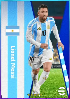 Lionel Messi eFootball 2026 player card, 85 OVR RWF