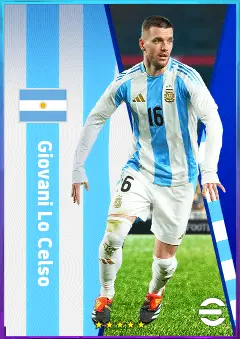 Giovani Lo Celso eFootball 2026 player card, 81 OVR AMF