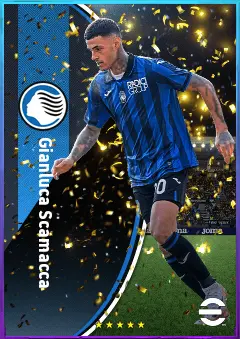 Gianluca Scamacca eFootball 2026 player card, 81 OVR CF