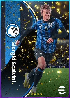 Giorgio Scalvini eFootball 2026 player card, 82 OVR CB