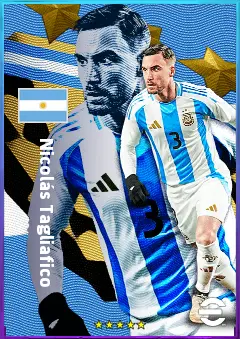Nicolás Tagliafico eFootball 2026 player card, 80 OVR LB