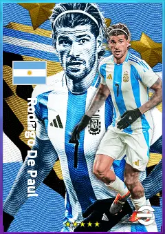 Rodrigo De Paul eFootball 2026 player card, 83 OVR CMF