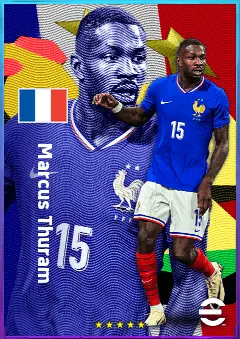 Marcus Thuram eFootball 2026 player card, 83 OVR CF