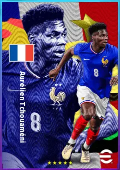 Aurélien Tchouaméni eFootball 2026 player card, 84 OVR DMF