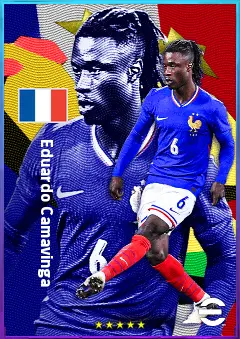 Eduardo Camavinga eFootball 2026 player card, 84 OVR CMF