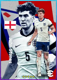 John Stones eFootball 2026 player card, 83 OVR CB