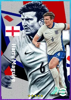 Harry Maguire eFootball 2026 player card, 81 OVR CB