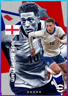 Jude Bellingham eFootball 2026 player card, 87 OVR AMF