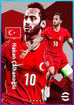Hakan Çalhanoğlu eFootball 2026 player card, 83 OVR CMF