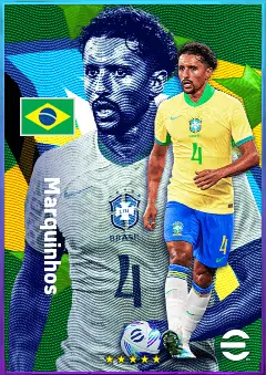 Marquinhos eFootball 2026 player card, 84 OVR CB