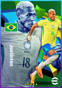 Joelinton eFootball 2026 player card, 82 OVR CMF