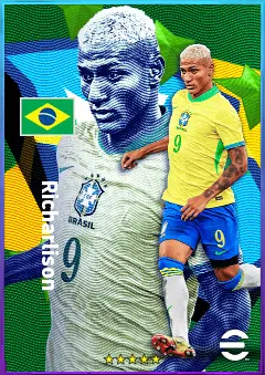 Richarlison eFootball 2026 player card, 83 OVR CF