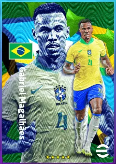 Gabriel Magalhães eFootball 2026 player card, 84 OVR CB