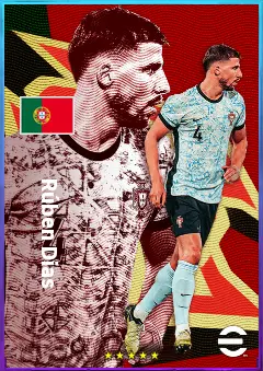 Rúben Dias eFootball 2026 player card, 85 OVR CB