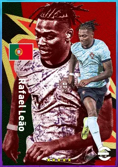 Rafael Leão eFootball 2026 player card, 84 OVR LWF